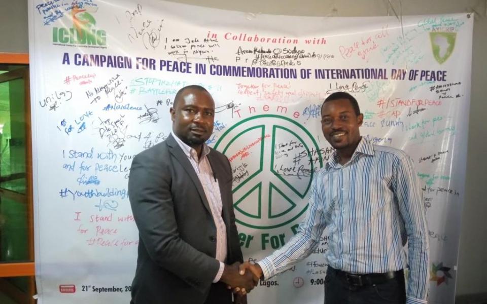 International Centre for Leadership Development Nigeria celebrates Peace Day 2017