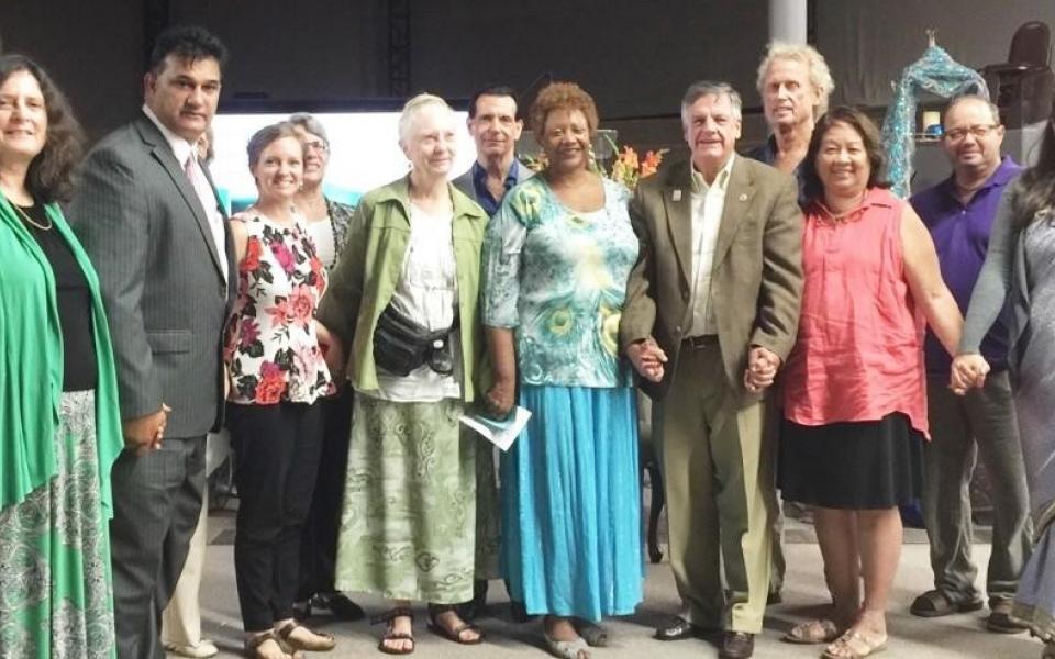 Photo: Image of the Culver City CC, with Reverend Wilkins in the center.