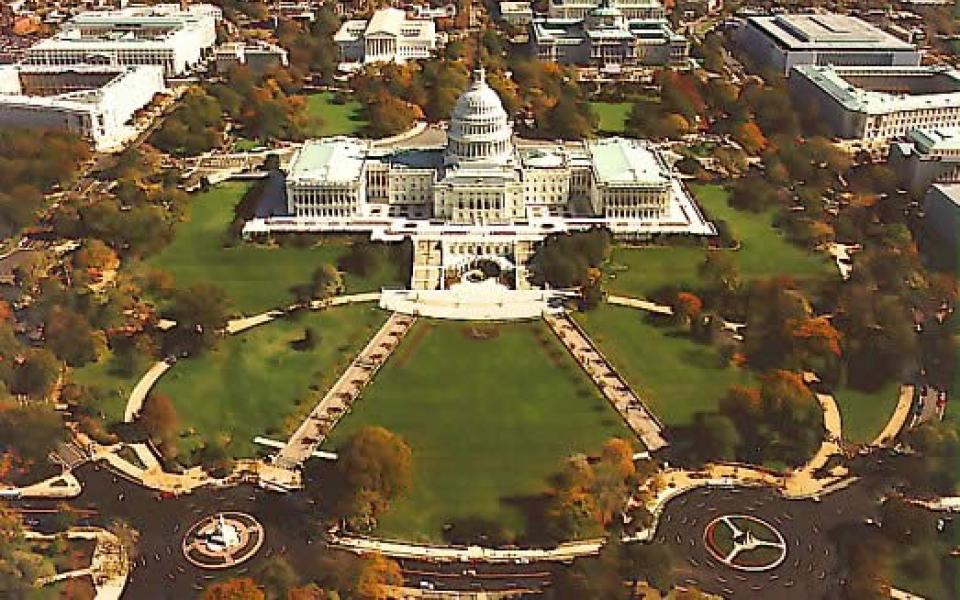 Aerial view of the Capitol Hill
