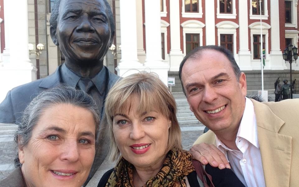 Berry, Karen, Toni Itov - Cape Town, Parliament, May 2015.JPG