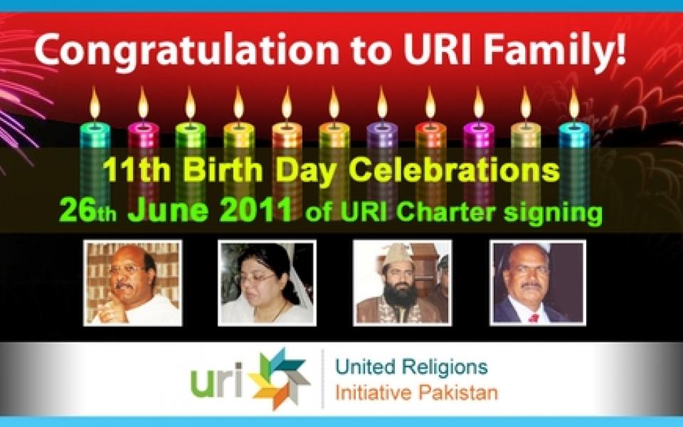 URI celebrates 11 year anniversary poster photo