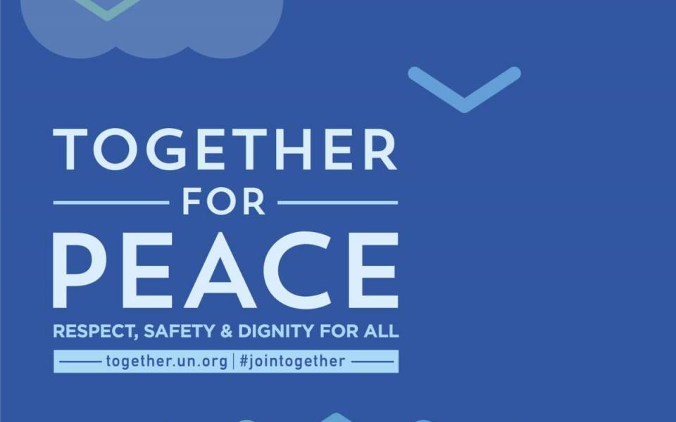 Together for peace graphic