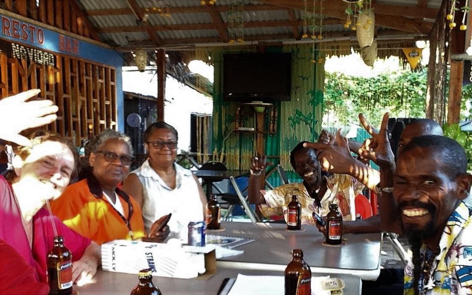 Lisel Burns, Jaque DuPree and others in Haiti