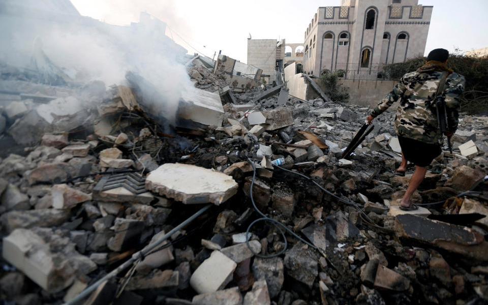 yemen wreckage - REUTERS
