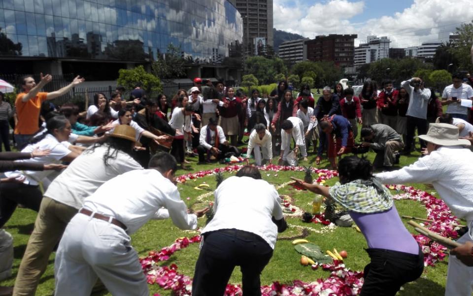 New Year's Indigenous Welcome Ceremony in Ecuador