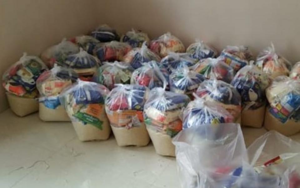 Photo: bags of food kits