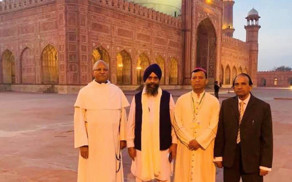 Fr. James Channan OP, Bishop Sebastian Francis Shah, Dr.Maunawar Chand, and Sardar Bishan Singh