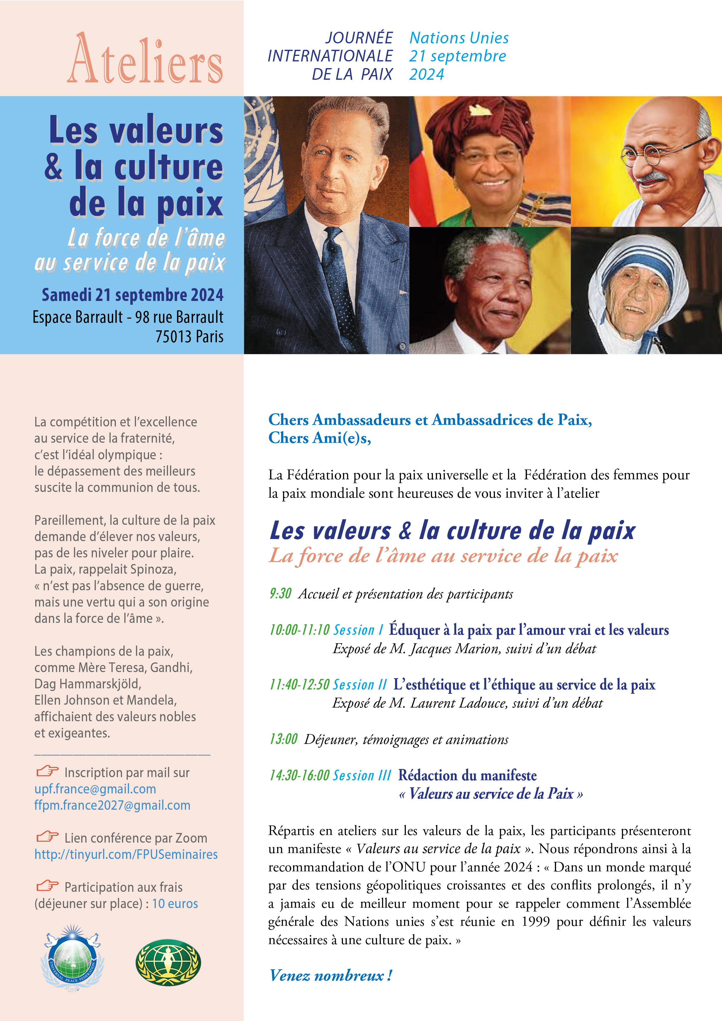 Culture de paix - 2024